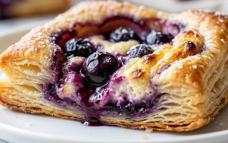 Blueberry Cream Cheese Puff Pastry