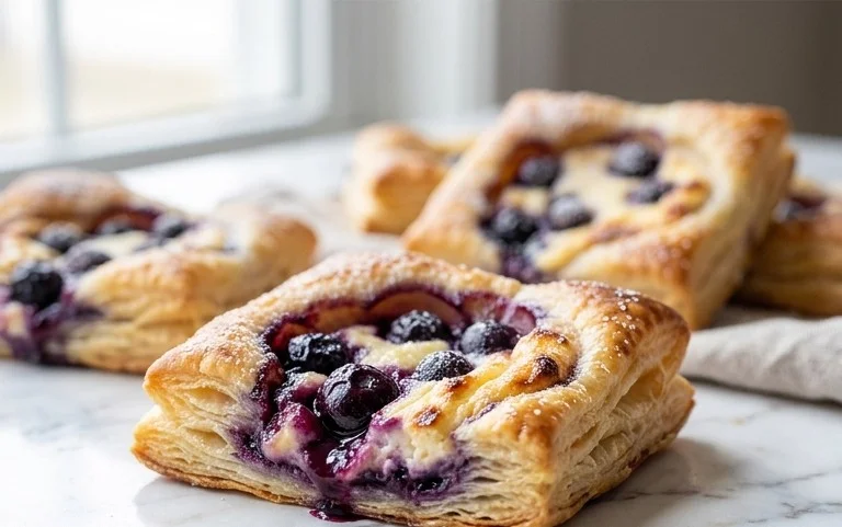 Blueberry Cream Cheese Puff Pastry