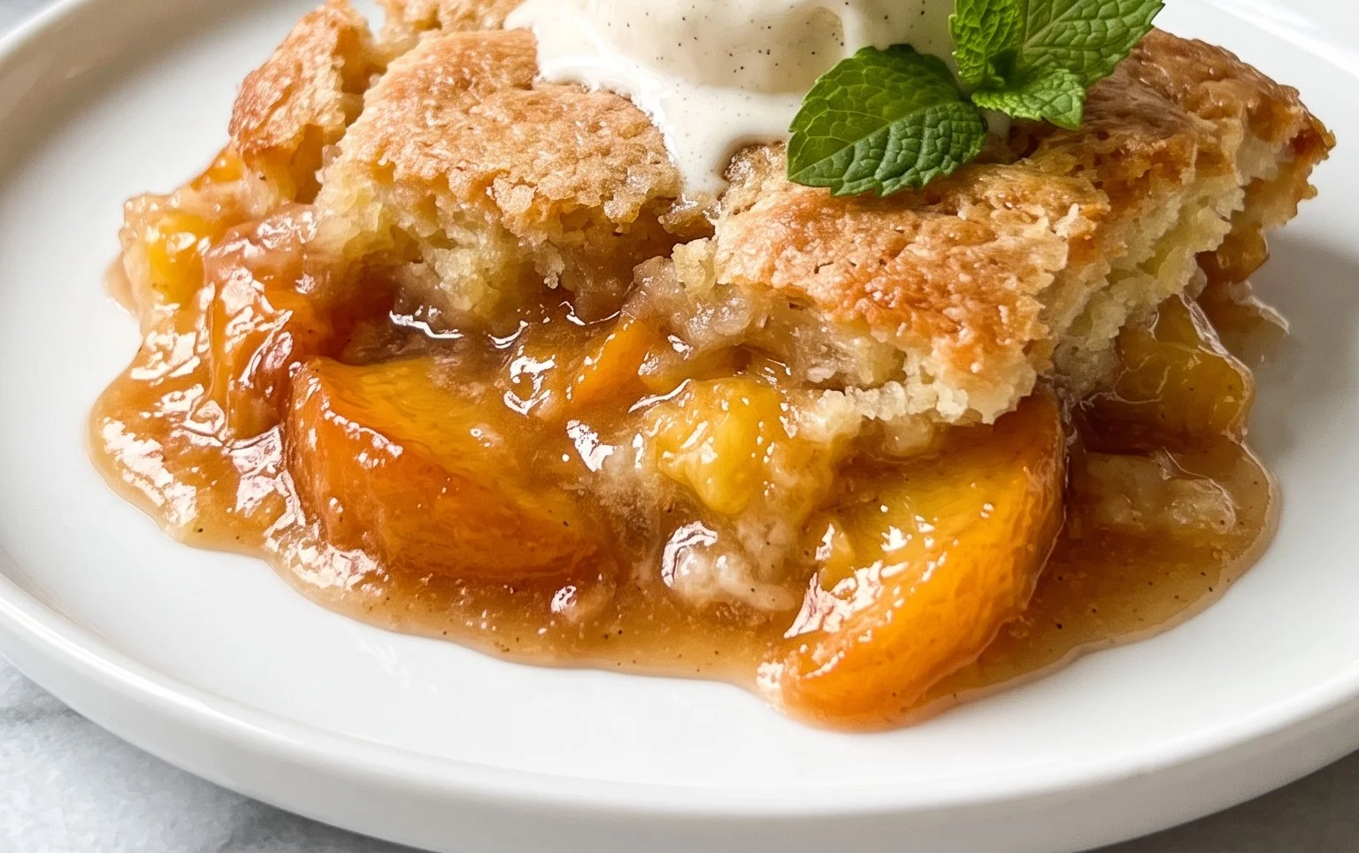 The Easiest Southern Peach Cobbler