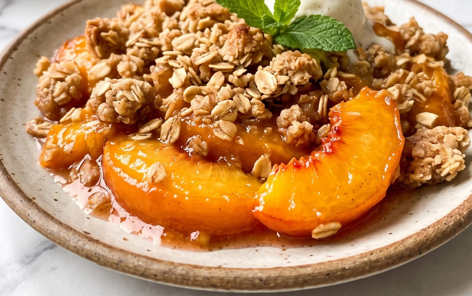 Fresh Peach Crisp Recipe