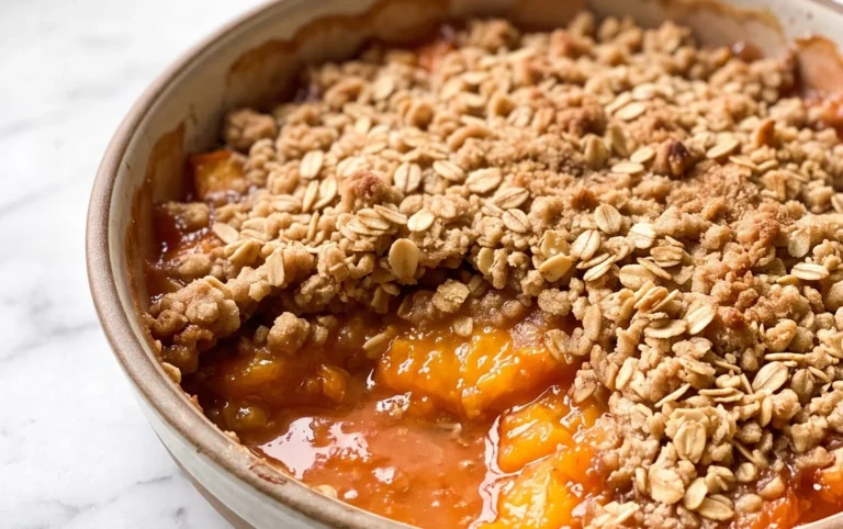Fresh Peach Crisp Recipe