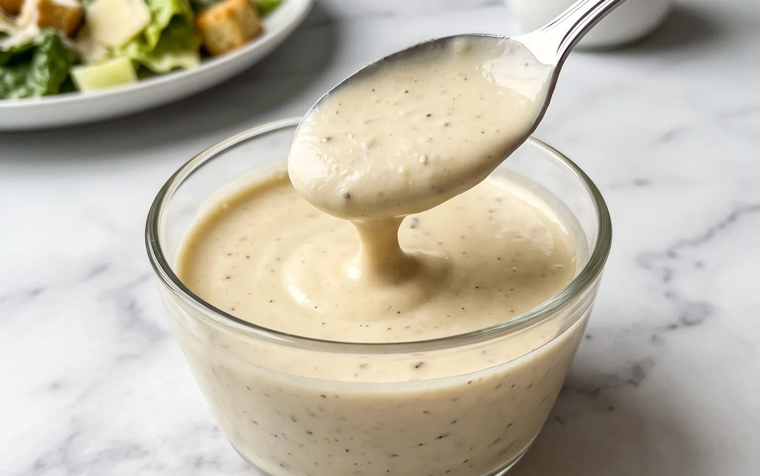 Caesar Salad Dressing (Classic, Creamy & 5 Minutes) 🥗