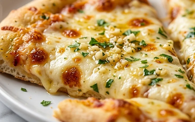 buttery garlic pizza