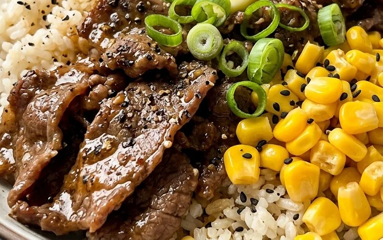 Beef Pepper Rice Bowl is a delicious meal option.