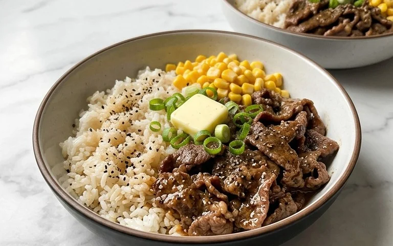 Beef Pepper Rice Bowl is a delicious meal option.