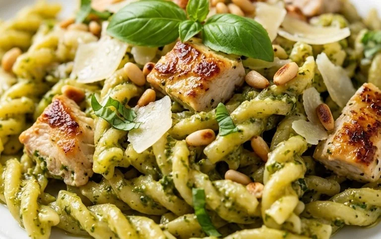 Creamy Chicken Pesto Pasta