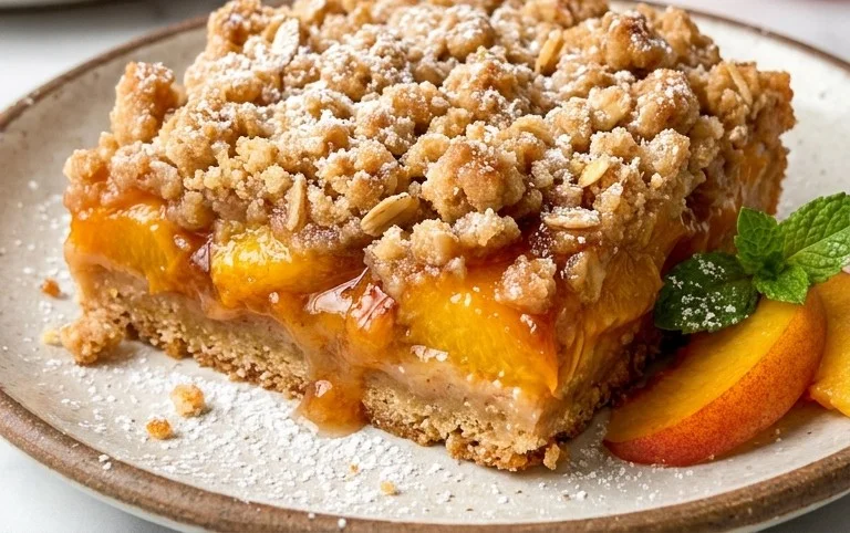 Fresh Peach Crum extractb Bars