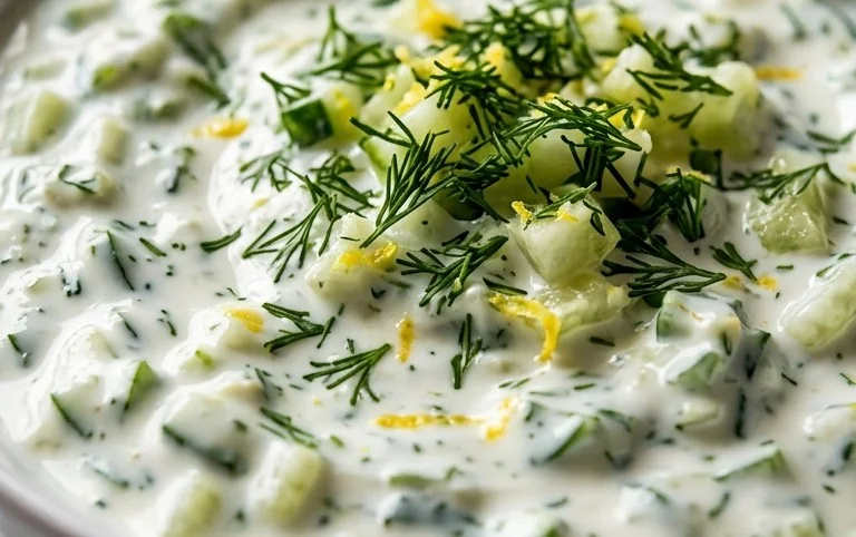 Cucumber Dip with Sour Cream and Dill