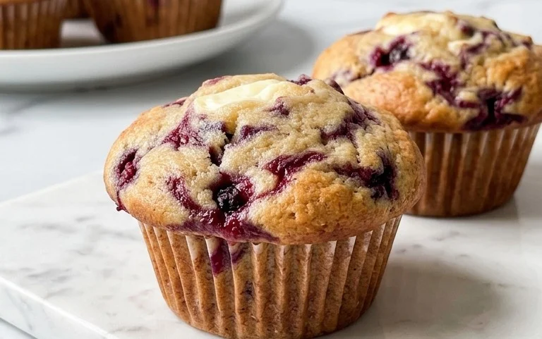 Berry Cream Cheese Muffins