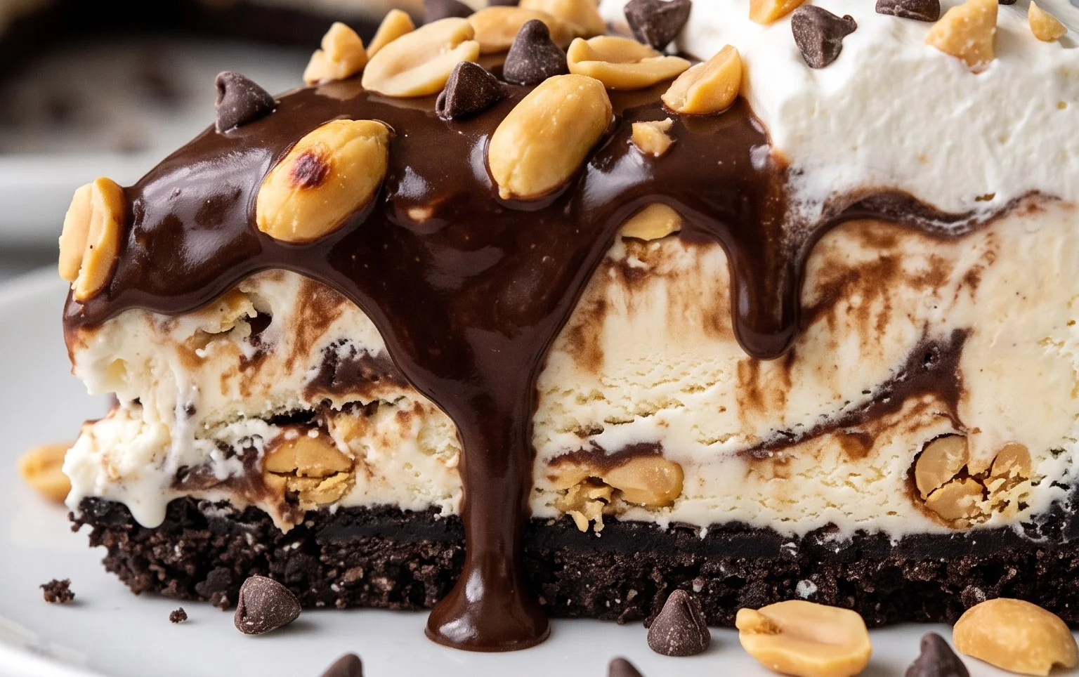Buster Bar Ice Cream Cake