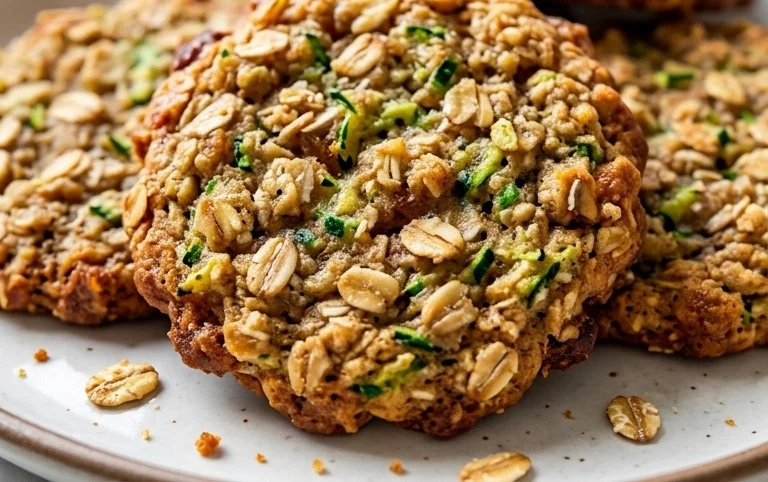 Healthy Zucchini Oatmeal Cookies