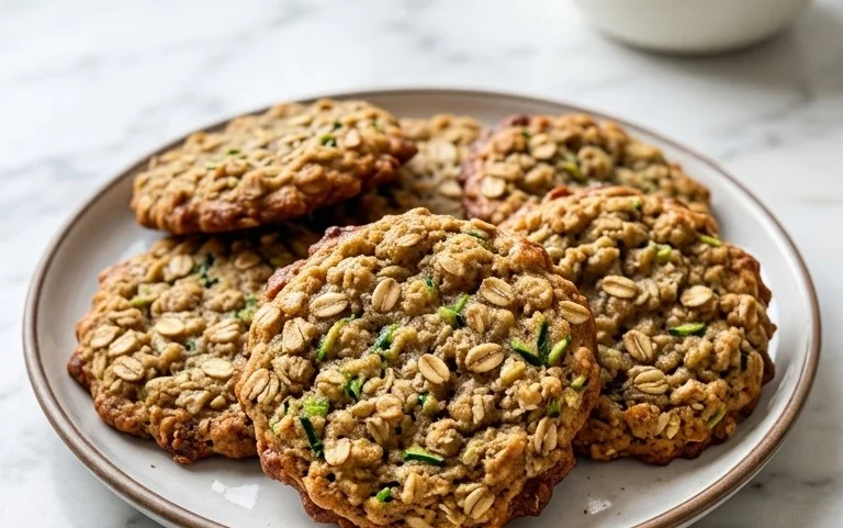 Healthy Zucchini Oatmeal Cookies