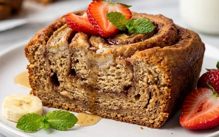 Cinnamon Roll Banana Bread