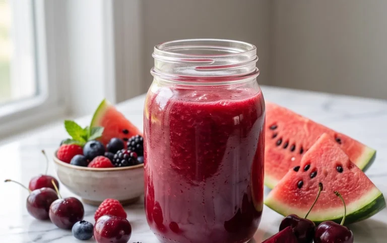 Watermelon Cherry Berry Beet Juice