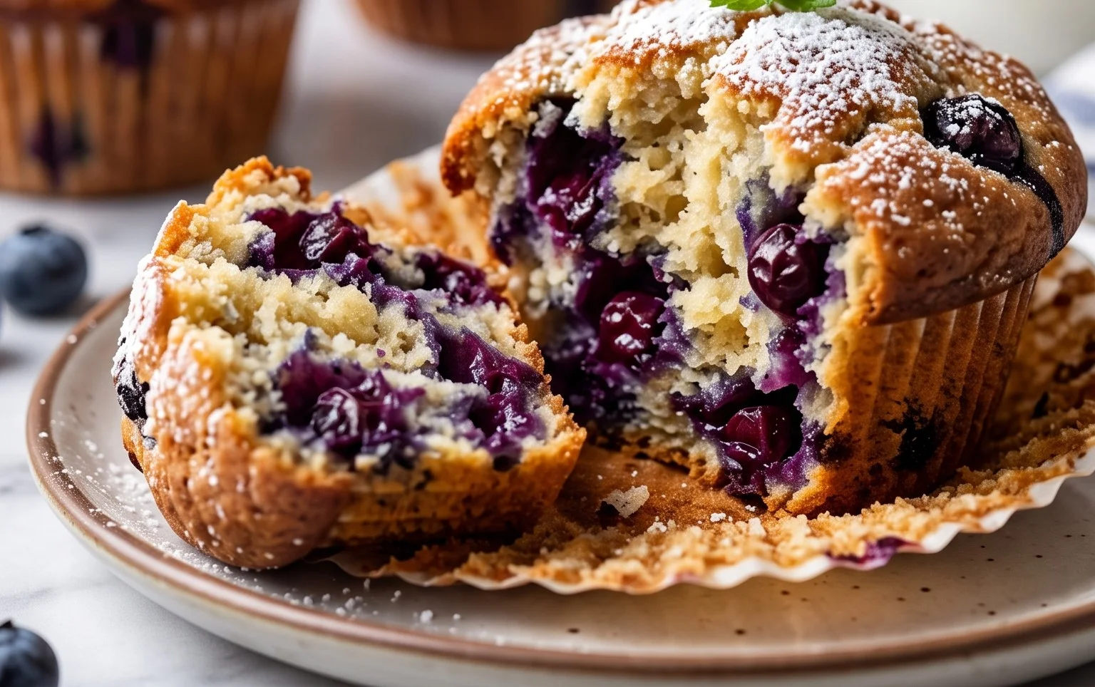 Homemade Blueberry Muffins