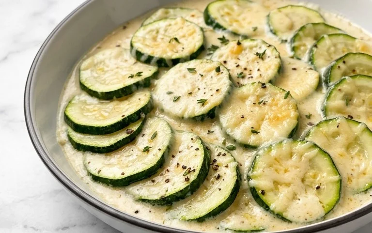 Creamy Parmesan Zucchini