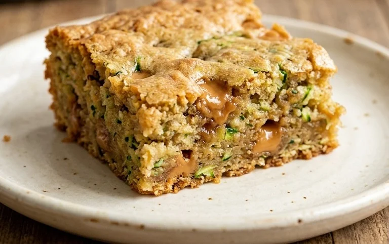 Chewy Butterscotch Zucchini Blondies