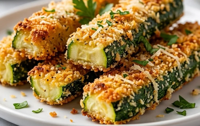 Baked Zucchini Sticks (Oven or Air Fryer)